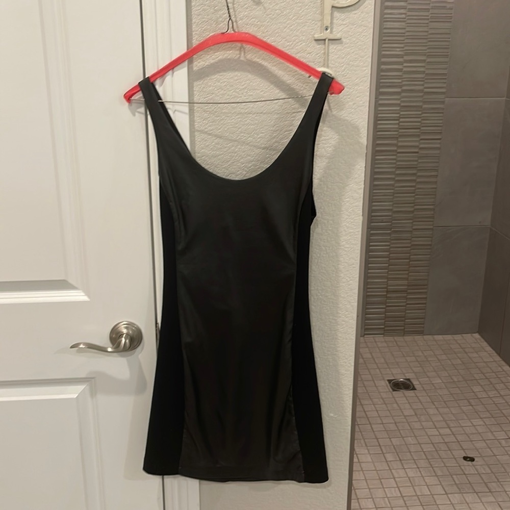 Free people leather mini dress